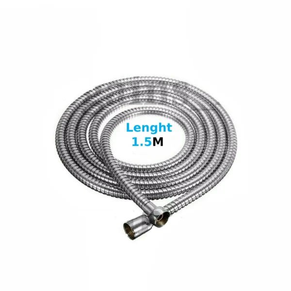 MKB 1.5M Chrome Shower Hose Pipe