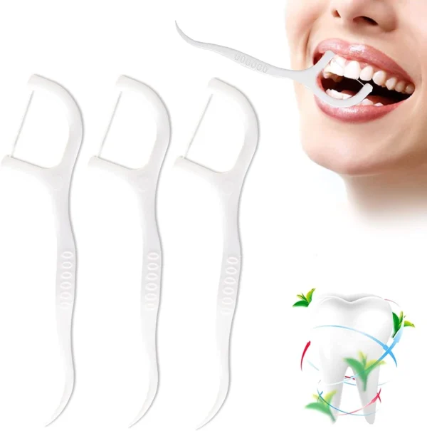 MKB 50PCS Teeth Floss Picks Oral Care