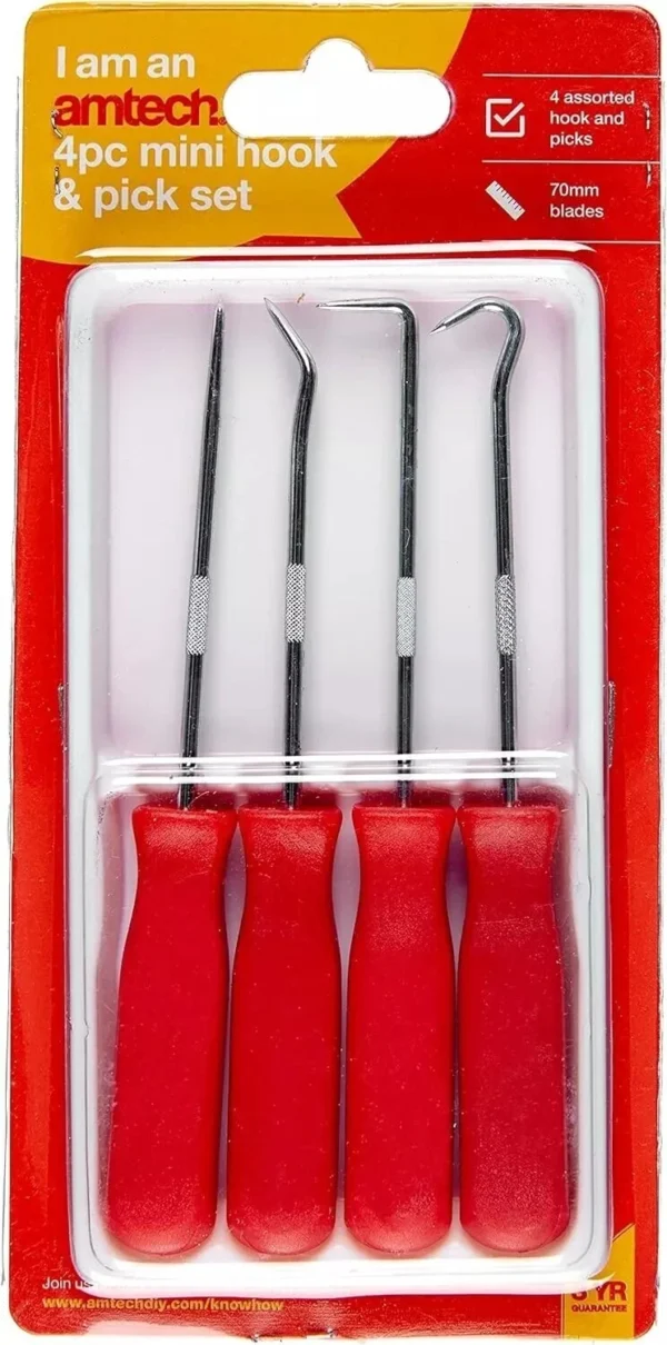 AMTECH 4pc Hook & Pick Set R0360