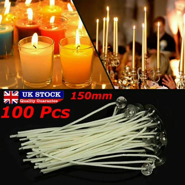 MKB 150mm Candle Wicks Pre-Waxed