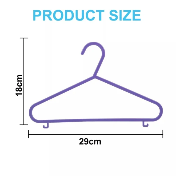 MKB 10x Kids Plastic Clothes Hangers