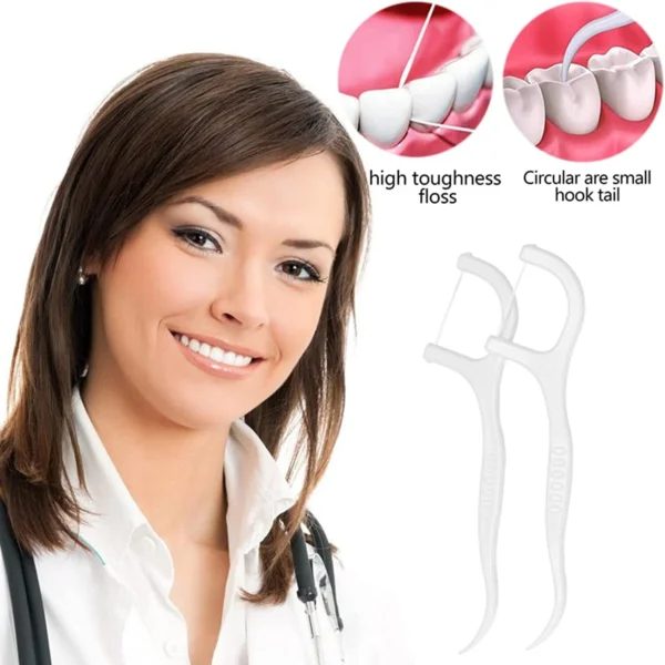MKB 50PCS Teeth Floss Picks Oral Care