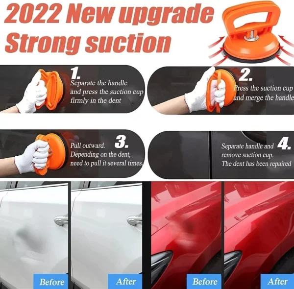 MKB 3X Car Dent Puller Suction Cup Set – 70kg