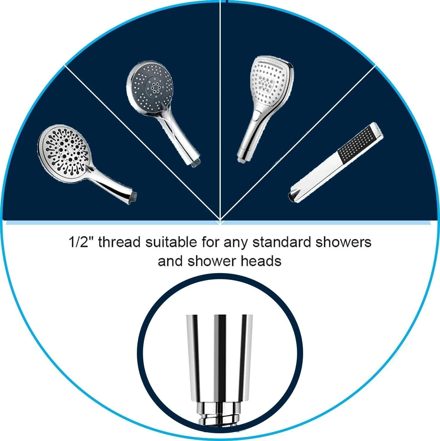 MKB Stainless Steel Shower Hose 1.2–2.5M